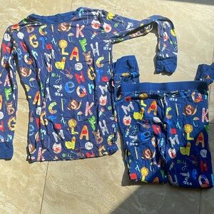 Little Sleepies Alphabet Friends 2 Piece PJ set | Bamboo | Size 7/8